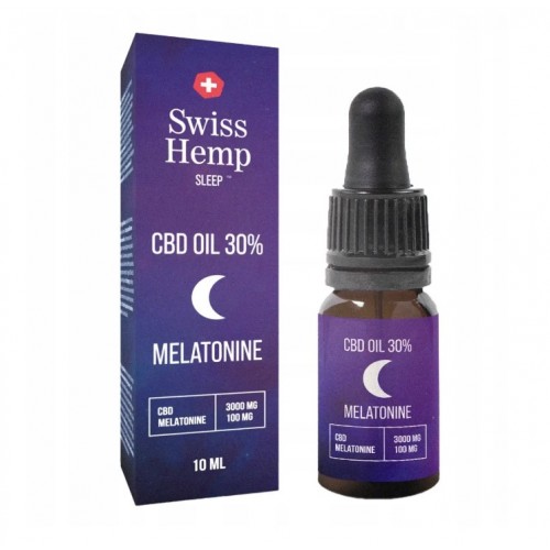 Олія КБД  30% SwissHemp Sleep Мелатонін 3000mg