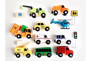 Набір машинок для деревяної залізниці PlayTive Ikea Brio 4