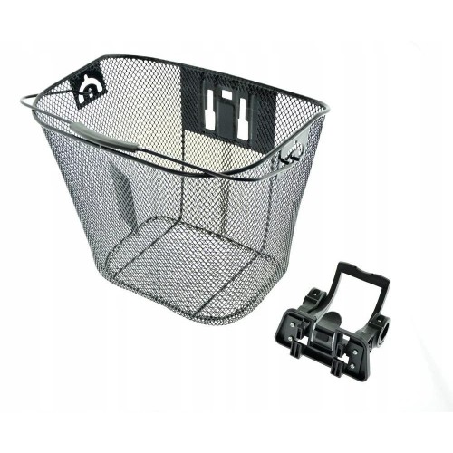 Кошик на "клік" металевий чорний BK-07