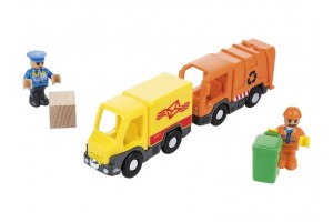 Автосервіс, Поштова машина та сміттєвоз для дерев'яної залізниці Playtive Junior