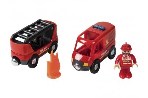 Пожежна машина для дерев'яної залізниці Playtive Junior