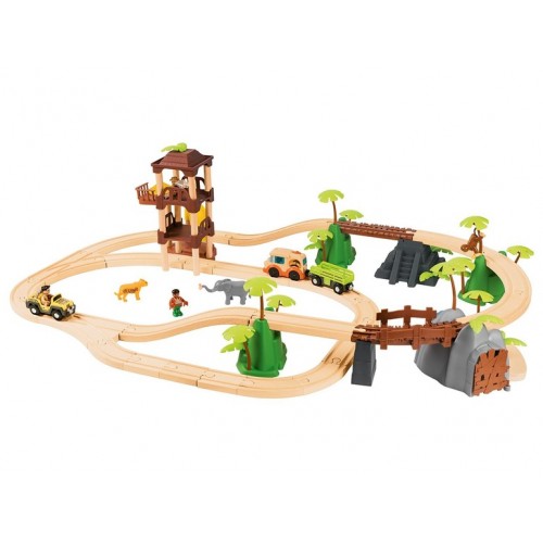  Дерев'яна залізниця Джунглі  3,7м 45 елементів PlayTive Junior