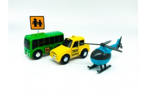 Ігровий набір автобус, таксі, гелікоптер PlayTive Junior