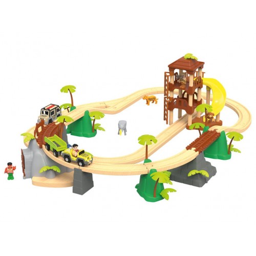 Дерев'яна залізниця "Джунглі" PlayTive Junior 3,7 м 47 ел. Німеччина