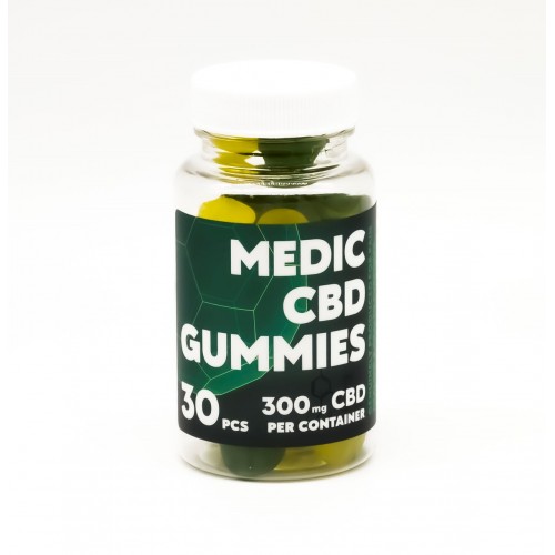 Желейні цукерки КБД  Medic CBD 300 мг 30 шт Apple & Lemon