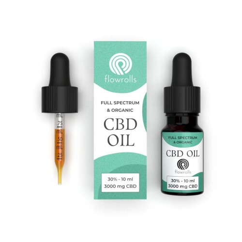 Олія КБД CBD oil 30% Flowroll  Broad Spectrum Польща