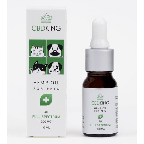 Олія КБД CBD oil для тварин 3% CbdKing Full Spectrum Польща
