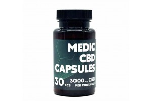 Капсули з КБД Medic Cbd Broad Spectrum 3000 мг 30 шт