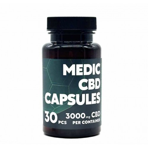 Капсули з КБД Medic Cbd Broad Spectrum 3000 мг 30 шт