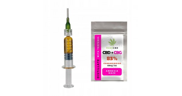 83% LIQUID дестилат CBD + CBN | CBG | AMNESIA HAZE | Повний спектр