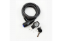 Велосипедний замок тросовий JET LOCK чорний Польща